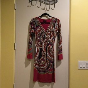 Hale Bob faux wrap dress